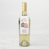 Feierliche Weihnachtsfeier im Ugly Sweater Flaschenanhänger (Auf Flasche)