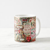 Feierliche Weihnachtsfeier Kaffeetasse (VorderseiteRechts)