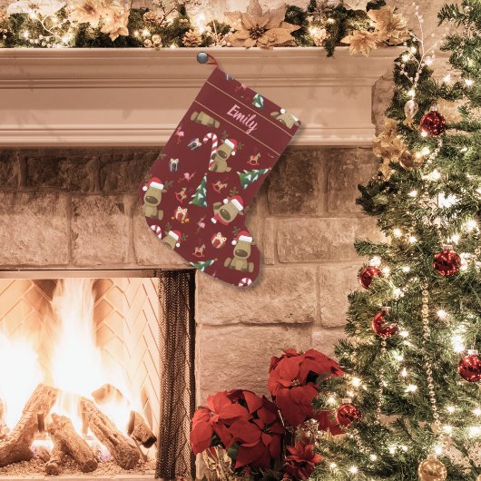 Feierliche Weihnachtsfeier mit Freunden Kleiner Weihnachtsstrumpf