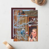 Feierliche Weihnachtsfeier Mitteilungskarte (Vorderseite/Rückseite Beispiel)