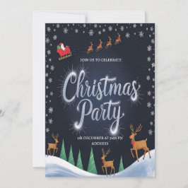 Feierliche Weihnachtsfeier Party Einladung