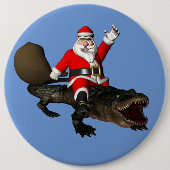 Feierliche Weihnachtsfeier Reiten Button (Vorderseite)