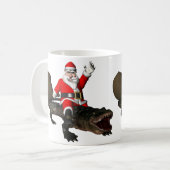 Feierliche Weihnachtsfeier Reiten Kaffeetasse (Vorderseite Links)