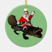 Feierliche Weihnachtsfeier Reiten Keramikornament (Vorne)