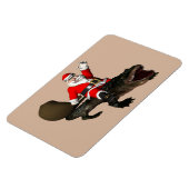 Feierliche Weihnachtsfeier Reiten Magnet (Linke Seite)
