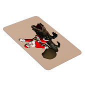 Feierliche Weihnachtsfeier Reiten Magnet (Rechte Seite)