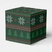 Feierliche Weihnachtsfeier Retro-Feier Geschenkschachtel (Rückseite)