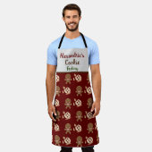 Feierliche Weihnachtsfeier Spaß Familienkochen Bac Schürze (Getragen)