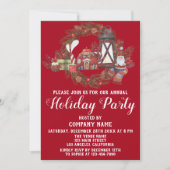 Feierliche Weihnachtsfeier von Red Green Company Einladung (Vorderseite)