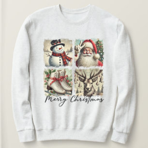 Feierliche Weihnachtsfeiertage Collage Sweatshirt