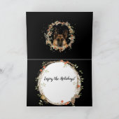 Feierliche Weihnachtsfeiertage Feiertagskarte (Innenseite)