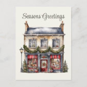 Feierliche Weihnachtsfeiertage Feiertagspostkarte (Vorderseite)