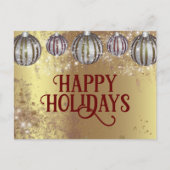 Feierliche Weihnachtsfeiertage Feiertagspostkarte (Vorderseite)