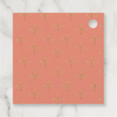 Feierliche Weihnachtsfeiertage Geschenkanhänger (Rückseite)