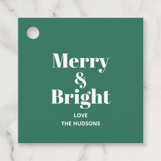 Feierliche Weihnachtsfeiertage Geschenkanhänger (Vorderseite)