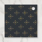 Feierliche Weihnachtsfeiertage Geschenkanhänger (Rückseite)