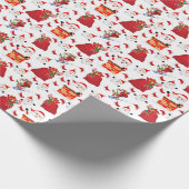 Feierliche Weihnachtsfeiertage Geschenkpapier (Ecke)