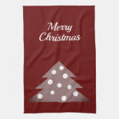 Feierliche Weihnachtsfeiertage Geschirrtuch (Vertikal)