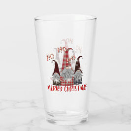 Feierliche Weihnachtsfeiertage-Gnome Glas