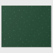 Feierliche Weihnachtsfeiertage Grün und Starre Geschenkpapier (Flach)