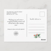 Feierliche Weihnachtsfeiertage Hat Weihnachten Gru Postkarte (Rückseite)