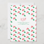 Feierliche Weihnachtsfeiertage im Ugly Sweater Einladung (Rückseite)