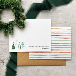 Feierliche Weihnachtsfeiertage im Wasser Mitteilungskarte