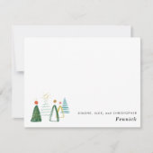 Feierliche Weihnachtsfeiertage im Wasser Mitteilungskarte (Vorderseite)