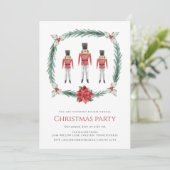 Feierliche Weihnachtsfeiertage in Aquarellfarbe Einladung (Stehend Vorderseite)