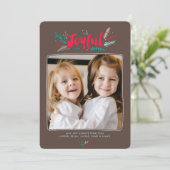 Feierliche Weihnachtsfeiertage in Blätterdach Einladung (Stehend Vorderseite)