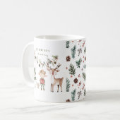 Feierliche Weihnachtsfeiertage Kaffeetasse (Vorderseite Links)