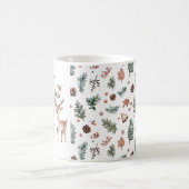 Feierliche Weihnachtsfeiertage Kaffeetasse (Mittel)