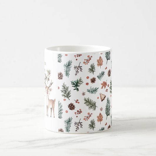 Feierliche Weihnachtsfeiertage Kaffeetasse (Mittel)