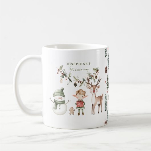 Feierliche Weihnachtsfeiertage Kaffeetasse (Links)
