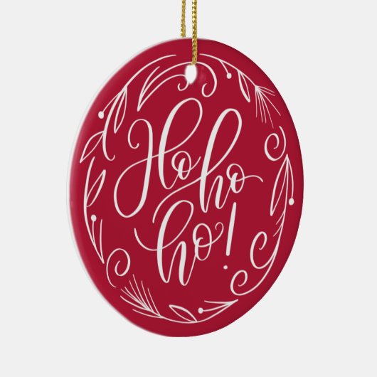 Feierliche Weihnachtsfeiertage Keramik Ornament (Rechts)