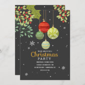 Feierliche Weihnachtsfeiertage - Party Einladungen (Vorne/Hinten)