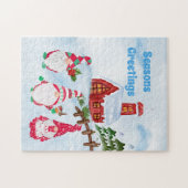 Feierliche Weihnachtsfeiertage Puzzle (Horizontal)