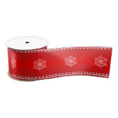 Feierliche Weihnachtsfeiertage Red Satin Ribbon Satinband (Spule)