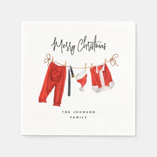 Feierliche Weihnachtsfeiertage Serviette (Vorderseite)