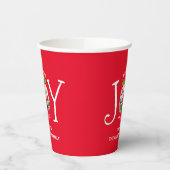 Feierliche Weihnachtsfreuden in der Welt Pappbecher (Links)