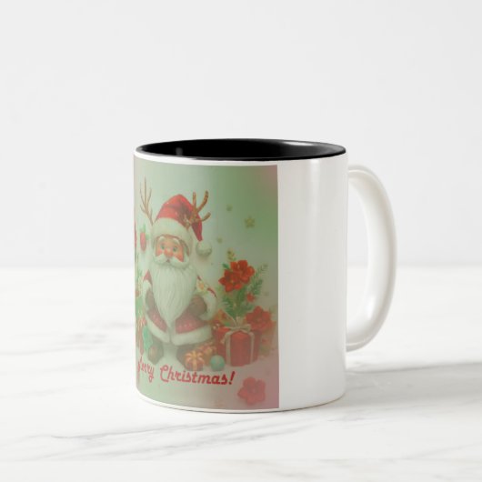 Feierliche Weihnachtsgeschenke - Chef in jedem Sip Zweifarbige Tasse (VorderseiteRechts)