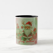 Feierliche Weihnachtsgeschenke - Chef in jedem Sip Zweifarbige Tasse (Mittel)