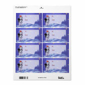 Feierliche Weihnachtsgeschenke Labels (Vorne)