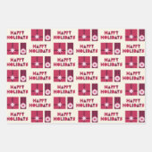 Feierliche Weihnachtsgeschenke Wrap Sheets mit Wei Geschenkpapier Set (Vorderseite 3)