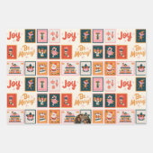 Feierliche Weihnachtsgeschenke Wrap Sheets mit Wei Geschenkpapier Set (Vorderseite 2)