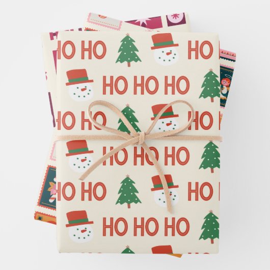 Feierliche Weihnachtsgeschenke Wrap Sheets mit Wei Geschenkpapier Set (Beispiel)