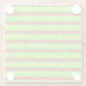 Feierliche Weihnachtsgeschichte "Merry" Glasuntersetzer (Rückseite)