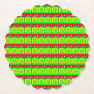 Feierliche Weihnachtsgeschichte "Merry" Untersetzer
