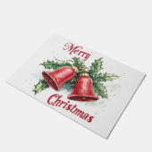 Feierliche Weihnachtsglocken Doormat Fußmatte (Schrägansicht)