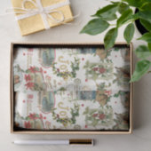 Feierliche Weihnachtsgrüße Collage-Ecru Seidenpapier (Geschenk)